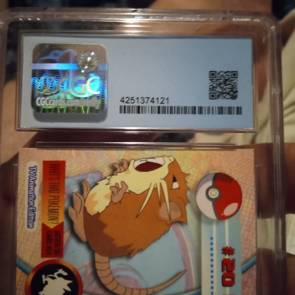 Vintage rare 1999 TOPPS RATICATE CGC SLAB - Picture 6 of 7